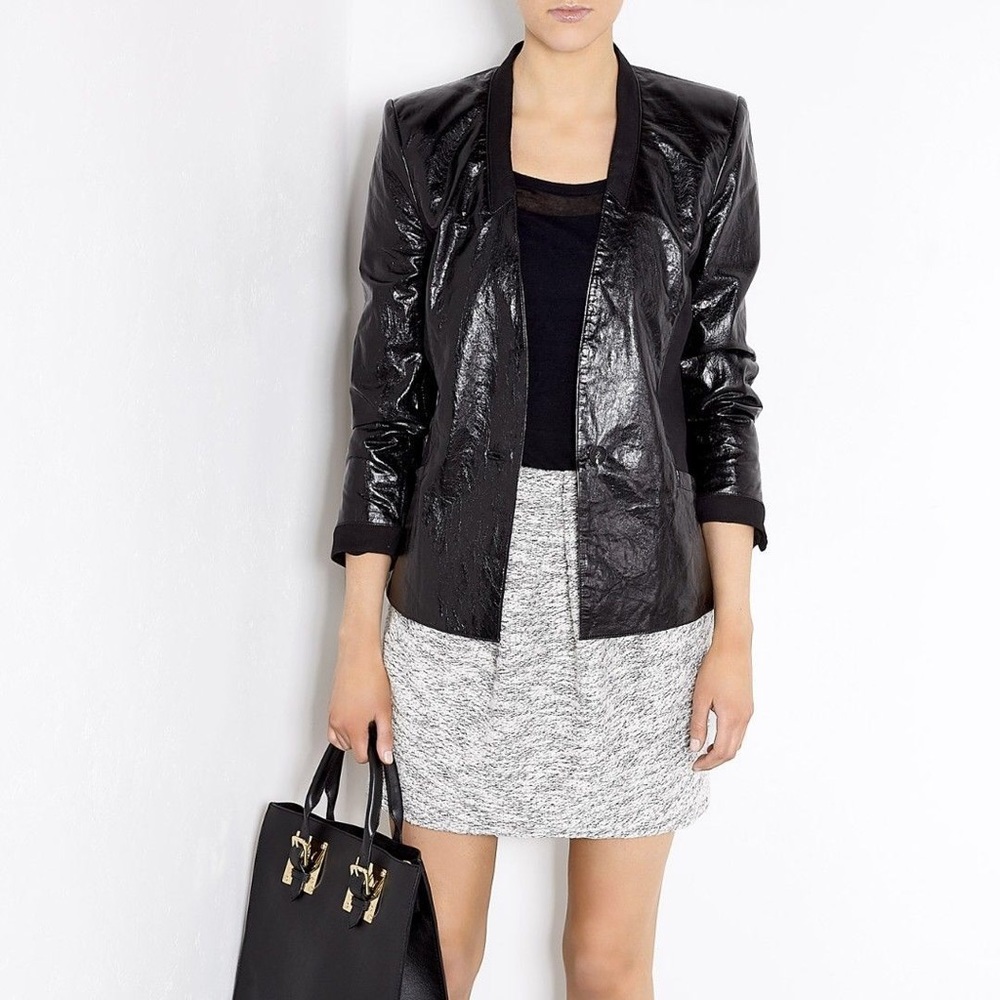 Helmut Lang leather blazer
